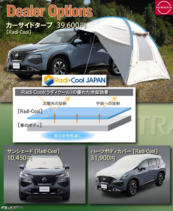 若者の大愛商品 日産 純正 カーサイドタープ Radi-Cool nissan tbg.qa